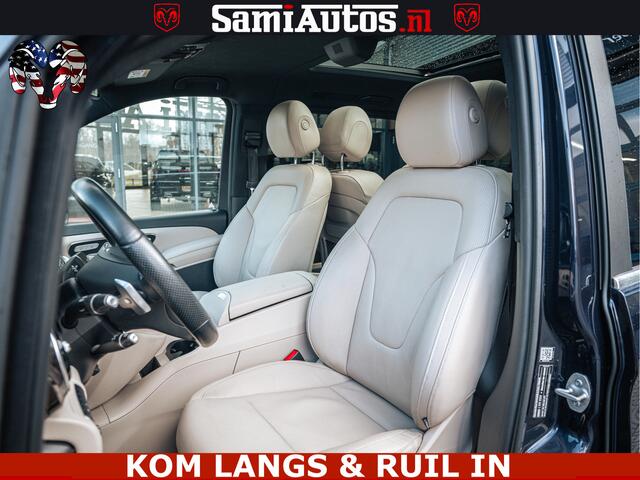Mercedes-Benz V-KLASSE AMG VIP PURE LUXE 6 PERSOONS | 4-MATIC | LANG | PANO DAK | EXCLUSIVE | ADAPTIVE CRUISE | ALCANTARA HEMEL | BURMESTER | 6 X STOELEN VERWARMD EN GEKOELD | ROYALE (CLASS) BEEN RUIMTE |