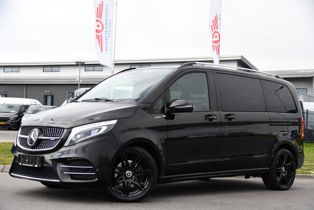 Mercedes-Benz V-KLASSE 300d AMG Black Edition Camera, Cruise, Carplay, LED, 2 x Schuifdeur, 237pk, Automaat, Leder, Automaat, Multimedia, Stoelverwarming, Uniek!