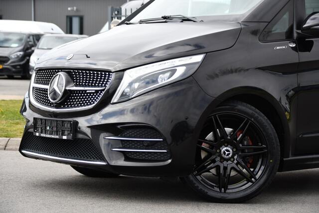 Mercedes-Benz V-KLASSE 300d AMG Black Edition Camera, Cruise, Carplay, LED, 2 x Schuifdeur, 237pk, Automaat, Leder, Automaat, Multimedia, Stoelverwarming, Uniek!