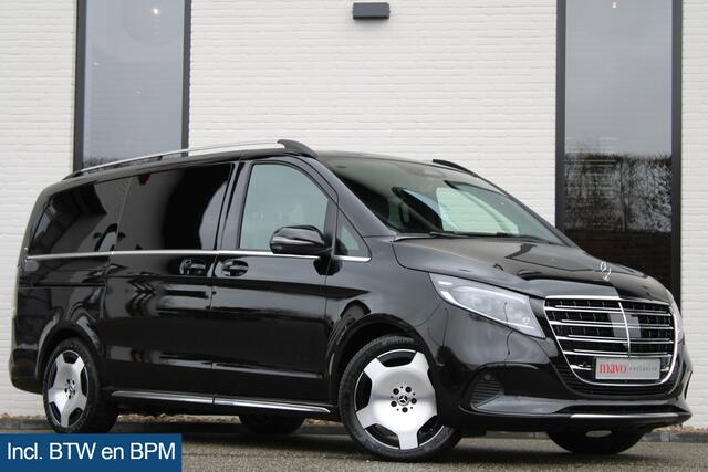 Mercedes-Benz V-KLASSE 300d / AMG / Exclusive / 6-Pers / INCL BTW-BPM / 360 Camera / Burmester / Vol Opties / NIEUWSTAAT!!