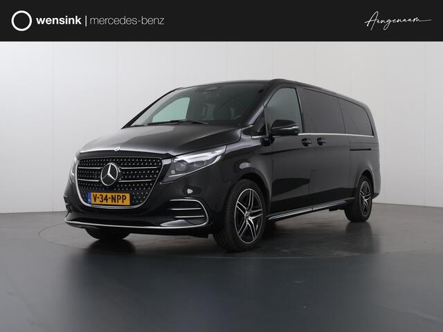 Mercedes-Benz V-KLASSE 300d | XL L3 | AMG | 4-MATIC | Dubbele Cabine | 360 CAMERA | DISTRONIC PLUS | LEDER ZWART "LUGANO" | ALARM | STOELVERWARMING | NAVIGATIE | CARPLAY | ANDROID AUTO | CLIMATE CONTROL | DAB+ | CERTIFIED