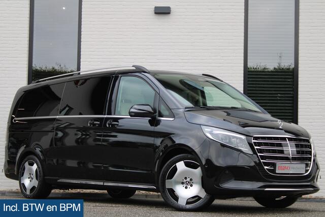 Mercedes-Benz V-KLASSE 300d / XXL / AMG / Exclusive / 4-Matic / 7 Pers / Luchtv / Elec Stoel voor + Achter / Burmester / NIEUWSTAAT