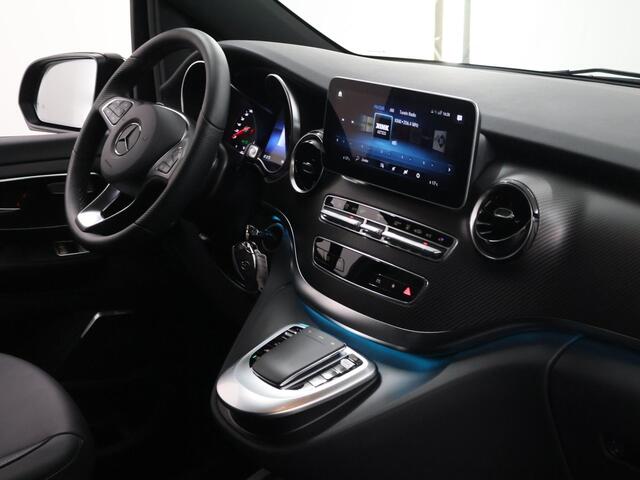 Mercedes-Benz V-KLASSE V-klasse 300d RWD | XL L3 | AMG | LUCHTVERING | BURMESTER | 360 CAMERA | LEREN BEKLEDING | CLIMATE CONTROL | ADAPTIEVE CRUISE | 2500 KG TREKHAAK | CARPLAY EN ANDROID AUTO