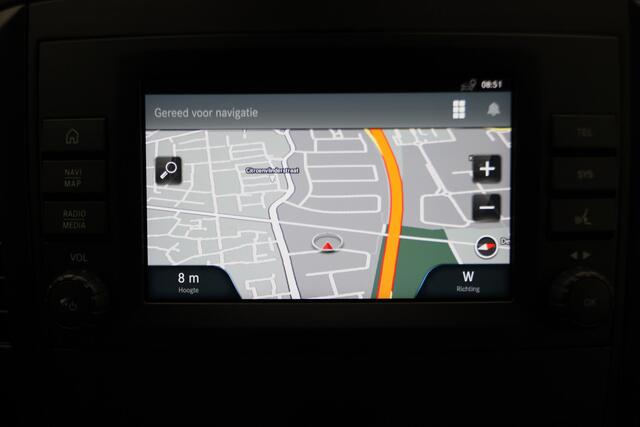 Mercedes-Benz VITO 116 CDI Extra Lang Automaat 3-Zits, Airco, Navigatie, Camera, Apple CarPlay, Cruise, Achterdeuren 270°