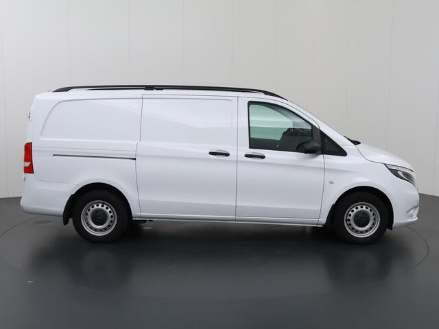 Mercedes-Benz VITO 116 CDI | L2 Lang | Aut. | Navigatie | Parkeercamera | Stoelverwarming | Cruise control | Trekhaak | LED | Dakrailing | 3-zits | Certified |