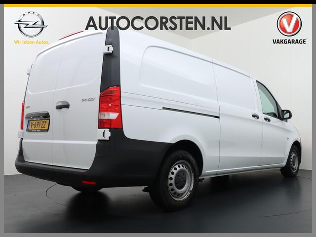 Mercedes-Benz VITO 2.2D 136PK AUT-7 XL Navi Camera Airco Cruise Control Bluetooth Licht-/regensensor 114CDI Extra Lang Betonplex Vloer Wandbetimmering Schuifdeur links Parkeer-assistent 1e Eigenaar Euro 6 2.000kg trekvermogen!