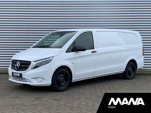 Mercedes-Benz VITO 116 CDI Extra Lang L3 163pk Automaat LED Airco Camera Leder-Stuur/Bekleding CruiseControl Stoelverwarming DYNAMIC Standkachel CarPlay AndroitAuto Trekhaak 12V Laadruimtebekleding Bluetooth VoiceCommand DAB