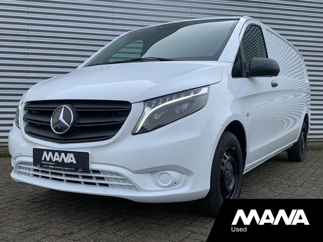Mercedes-Benz VITO 116 CDI Extra Lang L3 163pk Automaat LED Airco Camera Leder-Stuur/Bekleding CruiseControl Stoelverwarming DYNAMIC Standkachel CarPlay AndroitAuto Trekhaak 12V Laadruimtebekleding Bluetooth VoiceCommand DAB