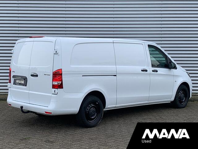Mercedes-Benz VITO 116 CDI Extra Lang L3 163pk Automaat LED Airco Camera Leder-Stuur/Bekleding CruiseControl Stoelverwarming DYNAMIC Standkachel CarPlay AndroitAuto Trekhaak 12V Laadruimtebekleding Bluetooth VoiceCommand DAB