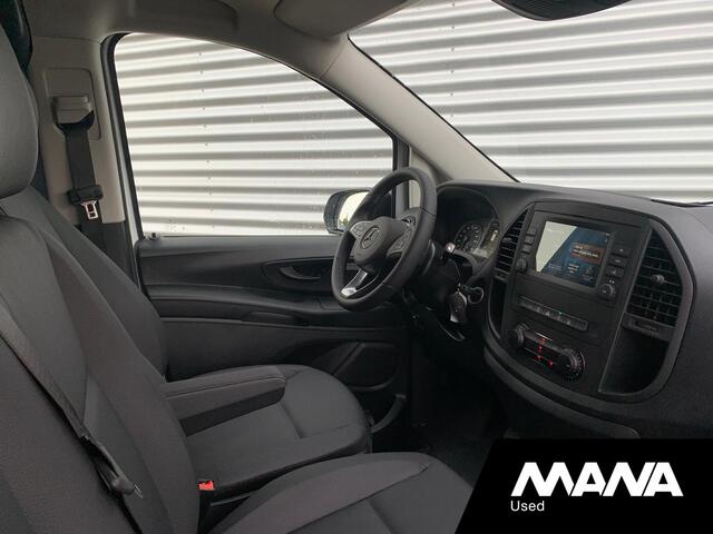 Mercedes-Benz VITO 116 CDI Extra Lang L3 163pk Automaat LED Airco Camera Leder-Stuur/Bekleding CruiseControl Stoelverwarming DYNAMIC Standkachel CarPlay AndroitAuto Trekhaak 12V Laadruimtebekleding Bluetooth VoiceCommand DAB