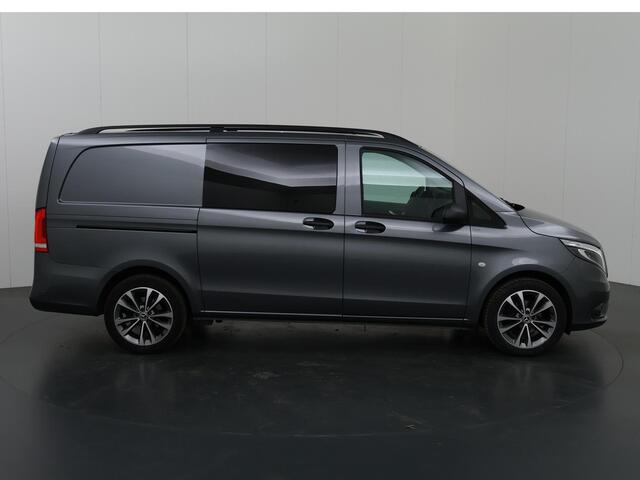 Mercedes-Benz VITO 114 CDI Aut. | Lang L2 | Dubbele Cabine | Navigatie + Carplay | Parkeercamera + Sensoren | LED Koplampen + Achterlichten | Stoelverwarming | Climate Controle | Trekhaak 2500kg | 5-zits | LM Velgen | Certified |