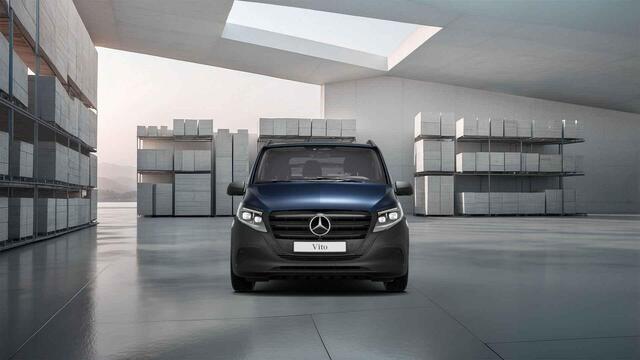 Mercedes-Benz VITO 116 CDI L2 Pro Automaat | Cruise control | Distronic Plus | Tweezitsbank | Airco | Dodehoek Assistent | Laadruimte bekleding | Achterdeuren 270 | Trekhaak AHW 2500 kg |