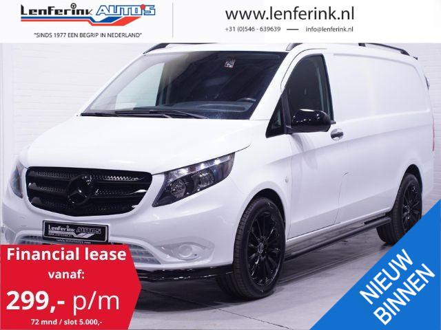 Mercedes-Benz VITO 114 CDI Lang Automaat Black&White Edition Airco Cruise Control, 19" LMV, Spoilers V+A, Sidebars Zwart, 3-Zits