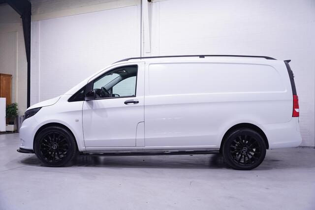 Mercedes-Benz VITO 114 CDI Lang Automaat Black&White Edition Airco Cruise Control, 19" LMV, Spoilers V+A, Sidebars Zwart, 3-Zits