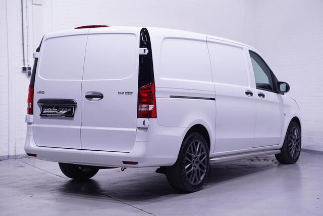 Mercedes-Benz VITO 114 CDI 136 pk Lang Airco, 19"LMV Sidebars, Bumpers in Kleur, Zwarte Grille, Cruise Control, 3-Zits