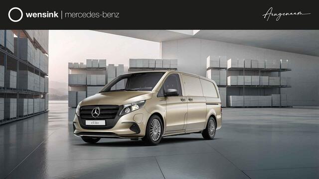 Mercedes-Benz VITO eVito 112 L2 66 kWh | Nieuwe kleur Kalaharigold | Achterdeuren | Stoelverwarming | Navigatie | Apple Car Play & Android Auto