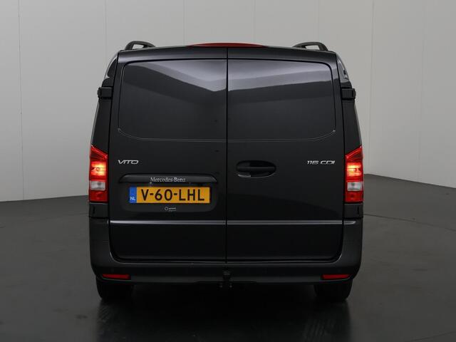 Mercedes-Benz VITO 116 CDI Aut. | XL L3 | Pro | Parkeercamera | Dodehoekwaarschuwing | Cruise Control | Achterdeuren 180 Graden | 2500Kg AHW | Dubbele schuifdeuren | Stoelverwarming | Bumpers in kleur | Nieuw