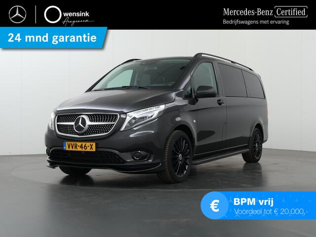 Mercedes-Benz VITO 114 CDI Aut. | Lang L2 | Dubbele Cabine | LM Velgen | Front spoiler | Achterspoiler | Sidesteps | Full led | Getinte ruiten | Trekhaak | Certified