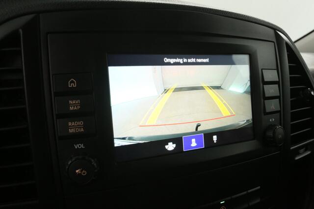 Mercedes-Benz VITO 114 CDI Lang Automaat Airco Camera Cruise Carplay Navi Trekhaak 18''LMV Leder 3 Persoons Stoelverw.