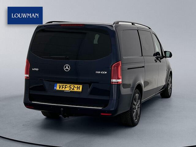 Mercedes-Benz VITO 119 CDI Lang DC Leder Dubbele cabine Led Standkachel Klasse 3 alarm Nieuwe motor Lane assist Trekhaak 2500KG