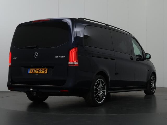 Mercedes-Benz VITO 124 CDI Aut. | XL L3 | Dubbele Cabine | 234 PK | Stoelverwarming | Parkeerpakket met Camera | Climate Control | LM Velgen LED Verlichting | Alarm Klasse 3| Schuifdeur L+R | Trekhaak 2500kg | Certified
