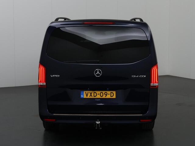 Mercedes-Benz VITO 124 CDI Aut. | XL L3 | Dubbele Cabine | 234 PK | Stoelverwarming | Parkeerpakket met Camera | Climate Control | LM Velgen LED Verlichting | Alarm Klasse 3| Schuifdeur L+R | Trekhaak 2500kg | Certified