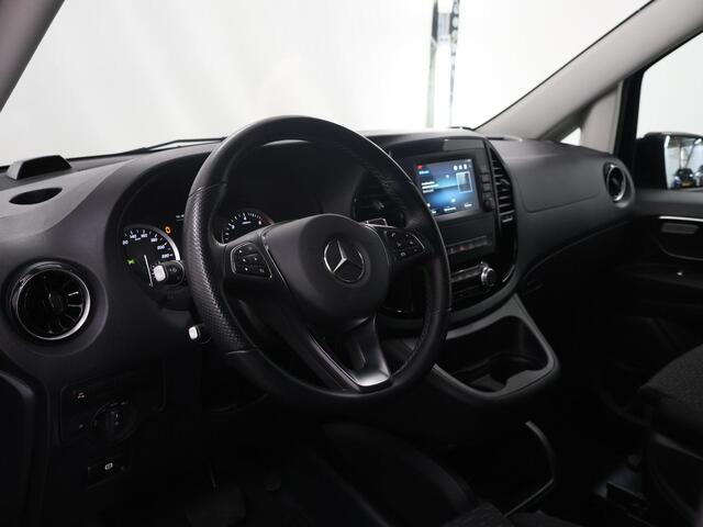 Mercedes-Benz VITO 124 CDI Aut. | XL L3 | Dubbele Cabine | 234 PK | Stoelverwarming | Parkeerpakket met Camera | Climate Control | LM Velgen LED Verlichting | Alarm Klasse 3| Schuifdeur L+R | Trekhaak 2500kg | Certified