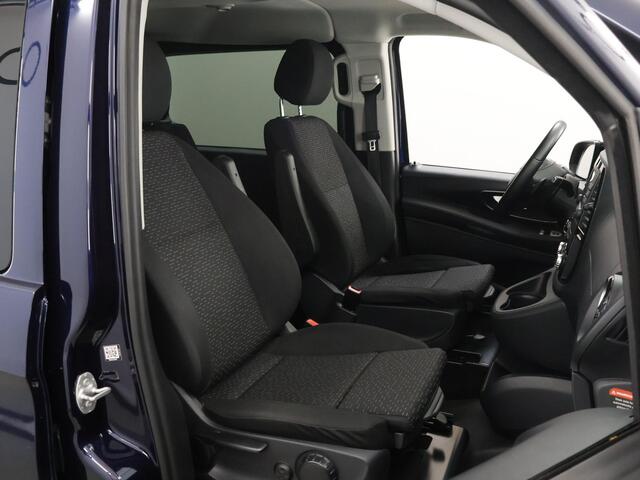 Mercedes-Benz VITO 124 CDI Aut. | XL L3 | Dubbele Cabine | 234 PK | Stoelverwarming | Parkeerpakket met Camera | Climate Control | LM Velgen LED Verlichting | Alarm Klasse 3| Schuifdeur L+R | Trekhaak 2500kg | Certified