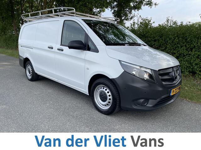 Mercedes-Benz VITO 114 CDI E6 Automaat Lang 3 zits BPM Vrij! Lease ¤352 p/m, Airco, Navi+Camera, Trekhaak, PDC, Imperiaal, Bedrijfsinrichting, Onderhoudshistorie aanwezig