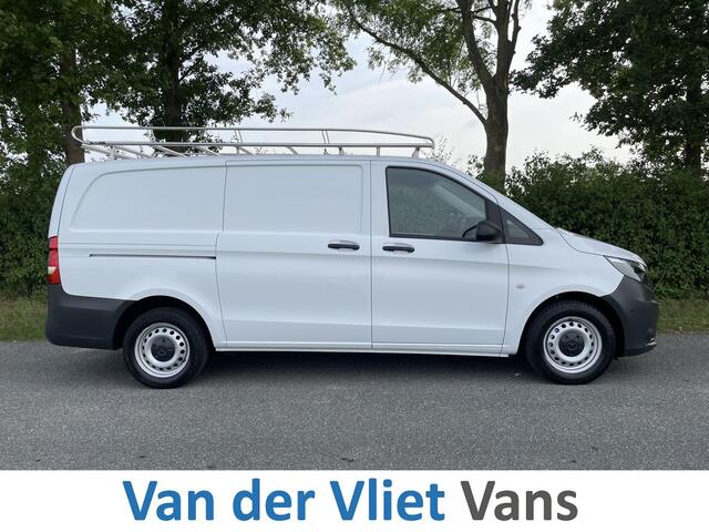Mercedes-Benz VITO 114 CDI E6 Automaat Lang 3 zits BPM Vrij! Lease ¤352 p/m, Airco, Navi+Camera, Trekhaak, PDC, Imperiaal, Bedrijfsinrichting, Onderhoudshistorie aanwezig