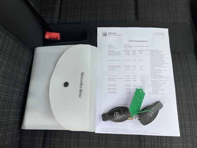 Mercedes-Benz VITO 114 CDI E6 Automaat Lang 3 zits BPM Vrij! Lease ¤352 p/m, Airco, Navi+Camera, Trekhaak, PDC, Imperiaal, Bedrijfsinrichting, Onderhoudshistorie aanwezig