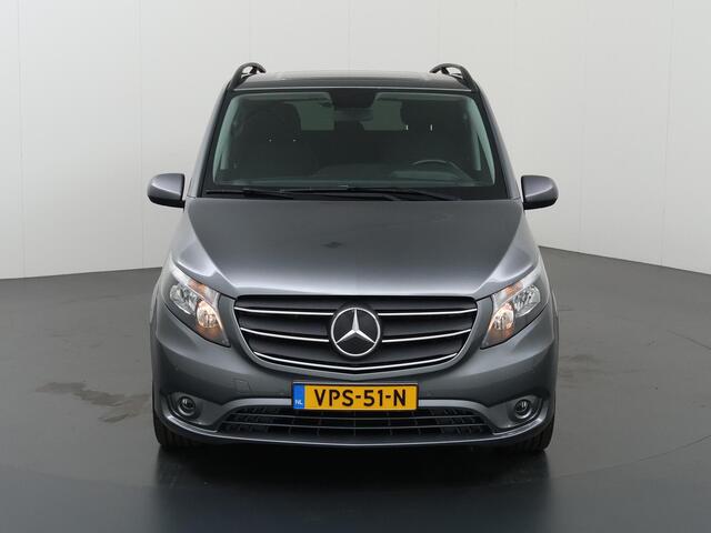 Mercedes-Benz VITO 116 CDI Aut. | XL L3 | Dubbele Cabine | | Climate Control | LM Velgen | Achterdeuren | Spraakassistent | Navigatiesysteem | Trekhaak | Cruise Control | Certified