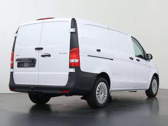 Mercedes-Benz VITO 119 CDI Aut | Lang L2 | Pro | Trekhaak | Navigatie | Parkeercamera | 270° Achterdeuren | 3-zits | Stoelverwarming | Laadruimtepakket | NIEUW | BPM-VRIJ |