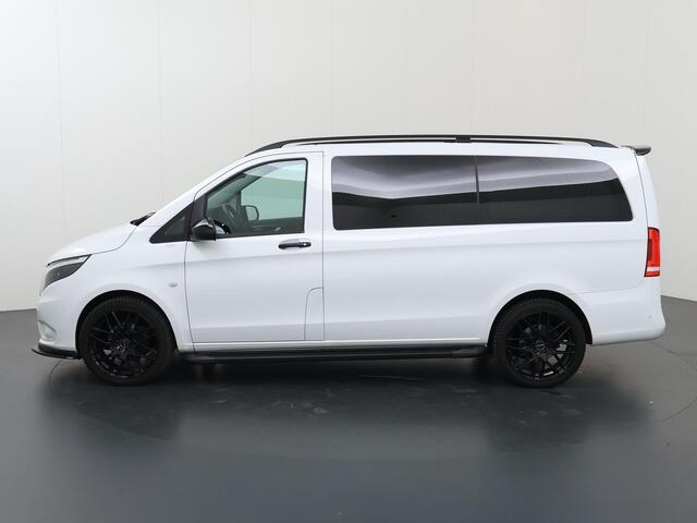 Mercedes-Benz VITO 114 CDI | L2 | DUBBEL CABINE | LEASE EDITON | AUT. | FISCAAL ¤59.583 | LEREN BEKLEDING | LED | CARPLAY | ANDROID AUTO | CAMERA | PARKEERSENSOREN | CRUISE | CLIMA | SPOILERS | TREEPLANKEN | 19" VELGEN