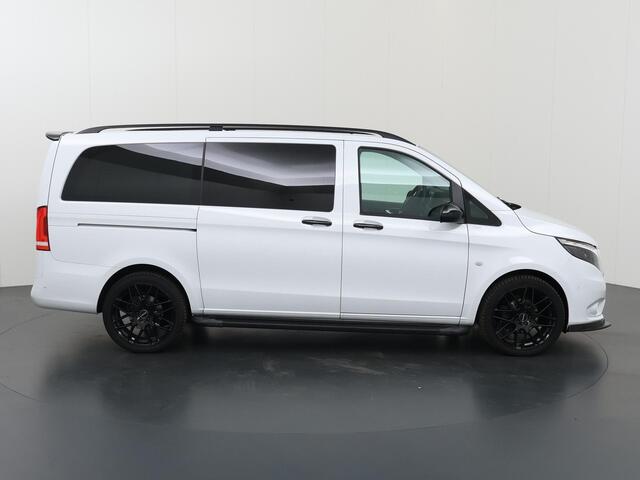 Mercedes-Benz VITO 114 CDI | L2 | DUBBEL CABINE | LEASE EDITON | AUT. | FISCAAL ¤59.583 | LEREN BEKLEDING | LED | CARPLAY | ANDROID AUTO | CAMERA | PARKEERSENSOREN | CRUISE | CLIMA | SPOILERS | TREEPLANKEN | 19" VELGEN