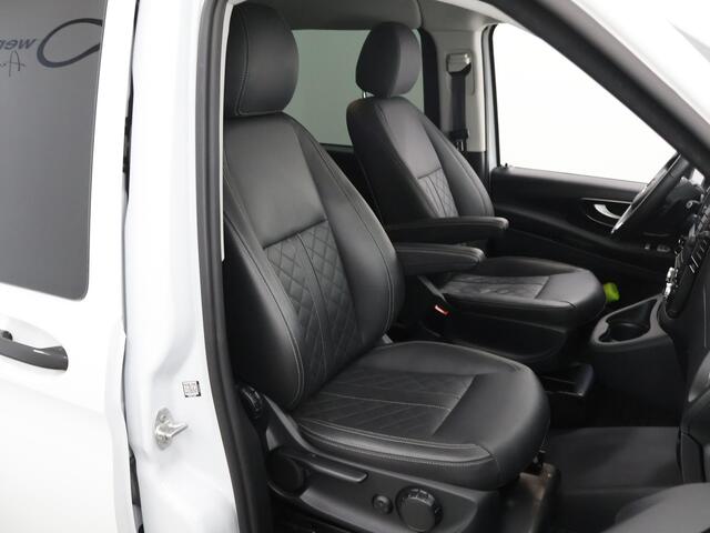 Mercedes-Benz VITO 114 CDI | L2 | DUBBEL CABINE | LEASE EDITON | AUT. | FISCAAL ¤59.583 | LEREN BEKLEDING | LED | CARPLAY | ANDROID AUTO | CAMERA | PARKEERSENSOREN | CRUISE | CLIMA | SPOILERS | TREEPLANKEN | 19" VELGEN