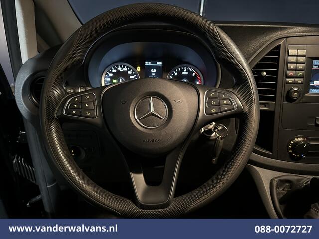 Mercedes-Benz VITO 110 CDI L2H1 Euro6 Airco | Imperiaal | Trekhaak | Navigatie | Camera Parkeersensoren, Bijrijdersbank