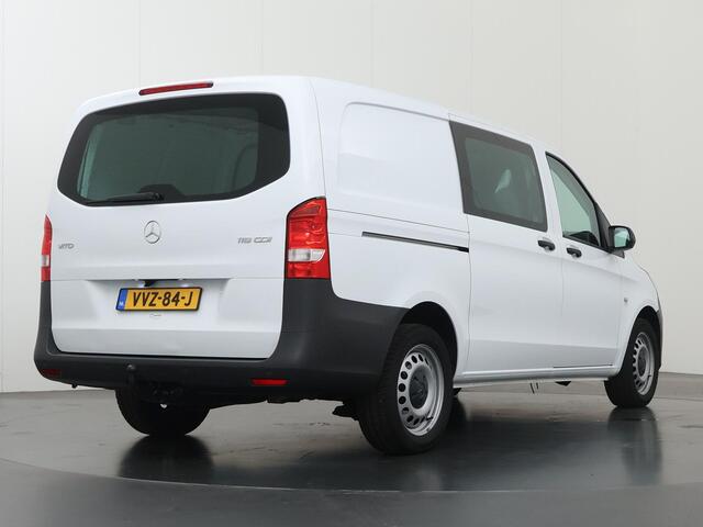 Mercedes-Benz VITO 116 CDI | Aut. | Lang L2 | Schuifdeur L+R | Navigatie | Parkeercamera | Stoelverwarming | Cruise Control | Trekhaak | Climate Control | 2-zits | 2500KG. AHW | Certified |