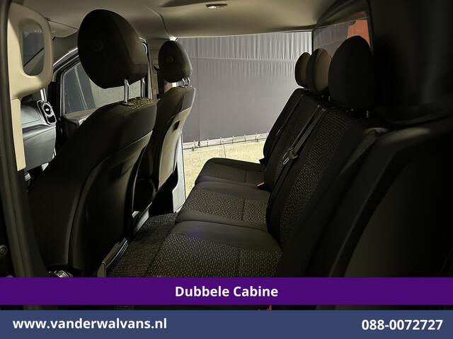 Mercedes-Benz VITO 116 CDI 164pk 9G-Tronic Automaat L2H1 Dubbele Cabine Fabrieksgarantie Euro6 Airco | 2x zijdeur | 5-Zits | 360 graden Camera | Navigatie LED, LM velgen, 2500kg Trekhaak, Adaptieve Cruisecontrol, Parkeersensoren, Isofix, MBUX