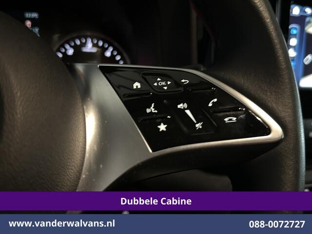 Mercedes-Benz VITO 116 CDI 164pk 9G-Tronic Automaat L2H1 Dubbele Cabine Fabrieksgarantie Euro6 Airco | 2x zijdeur | 5-Zits | 360 graden Camera | Navigatie LED, LM velgen, 2500kg Trekhaak, Adaptieve Cruisecontrol, Parkeersensoren, Isofix, MBUX