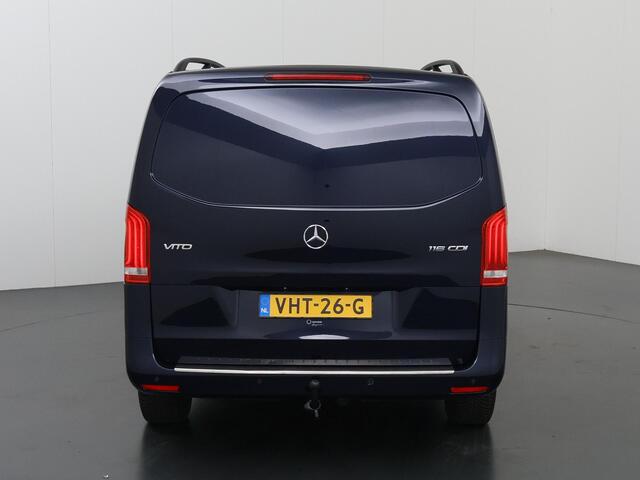 Mercedes-Benz VITO 116 CDI | Aut. | L2 Lang | Adaptieve Cruise Control | LED Koplampen | Climate Controle | LM Velgen | Trekhaak | 2-zits | Achterklep | Bluetooth | Parkeercamera | Certified