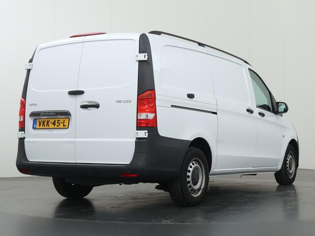 Mercedes-Benz VITO 116 CDI | L2 | AIRCO | CRUISE CONTROL | PARKEERSENSOREN | 3-ZITS | BETIMMERDE LAADRUIMTE | ELEKTRISCH VERSTELBARE BUITENSPIEGELS | STOELVERWARMING