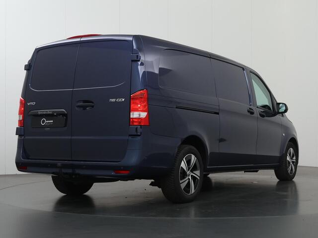 Mercedes-Benz VITO 116 CDI | L3 XL | PRO | AUT. | 2X ZIJSCHUIFDEUR | ACHTERUITRIJCAMERA | LEDER ZWART BEKLEDING | SMARTPHONE INTEGRATIE PAKKET | PARKEERSENSOREN | BETIMMERDE LAADRUIMTE | 2500 KG AHW TREKHAAK