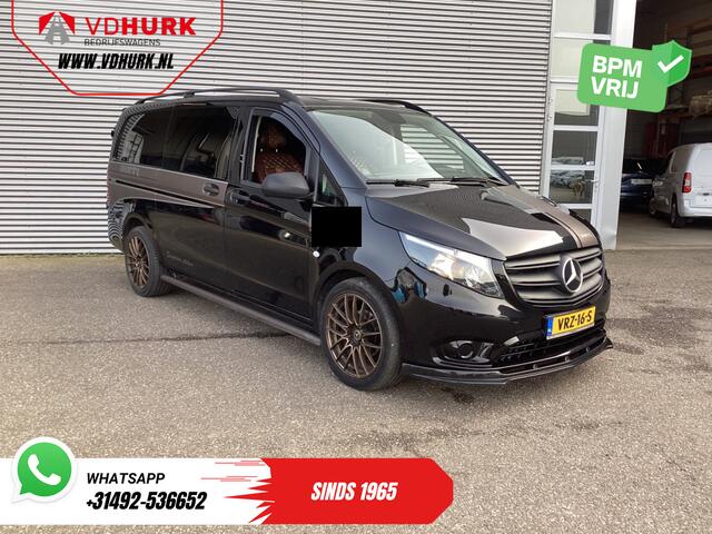 Mercedes-Benz VITO 114 CDI Aut. DC Dubbel Cabine Buffl Leder/ 2x Schuifdeur/ Carplay/ Navi/ Spoiler/ Frontlip/ Sidebars/ 18" LMV/ Cruise/ Airco