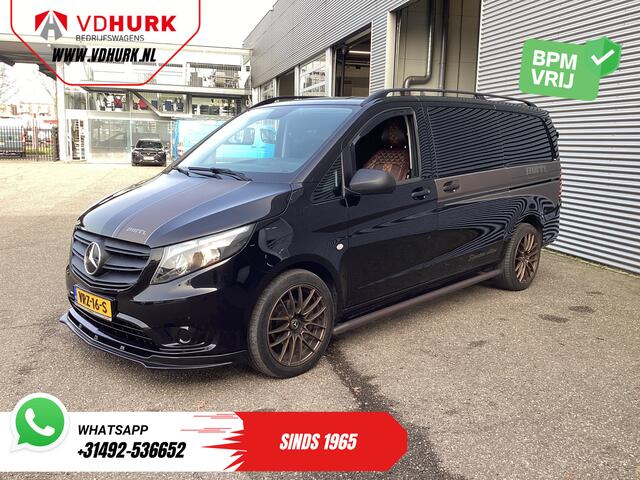 Mercedes-Benz VITO 114 CDI Aut. DC Dubbel Cabine Buffl Leder/ 2x Schuifdeur/ Carplay/ Navi/ Spoiler/ Frontlip/ Sidebars/ 18" LMV/ Cruise/ Airco