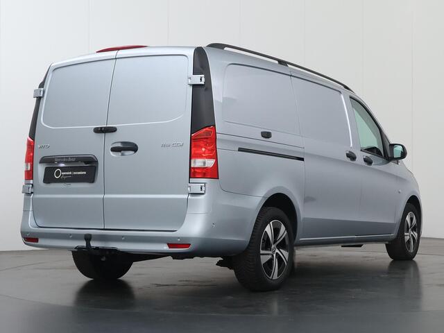 Mercedes-Benz VITO 116 CDI | L2 | SELECT | 160 PK | AUTOMAAT | MULTI-BEAM LED | 2500 KG TREKHAAK | ZWART LEDER | 270° DEUREN | BETIMMERDE LAADRUIMTE | STOELVERWARMING | CRUISE CONTROL | AIRCO | APPLE CARPLAY EN ANDROID AUTO