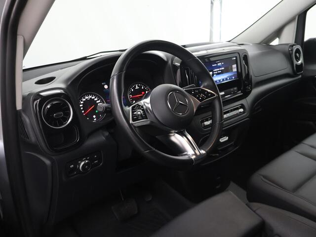 Mercedes-Benz VITO 116 CDI | L2 | SELECT | 160 PK | AUTOMAAT | MULTI-BEAM LED | 2500 KG TREKHAAK | ZWART LEDER | 270° DEUREN | BETIMMERDE LAADRUIMTE | STOELVERWARMING | CRUISE CONTROL | AIRCO | APPLE CARPLAY EN ANDROID AUTO