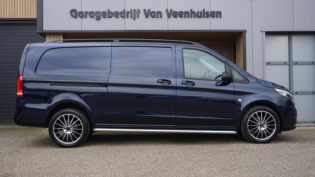 Mercedes-Benz VITO 116 CDI 163PK Automaat Extra Lang Leder LED 19inch LM Sidebar Trekhaak *46140km* Cavansiet Blue!