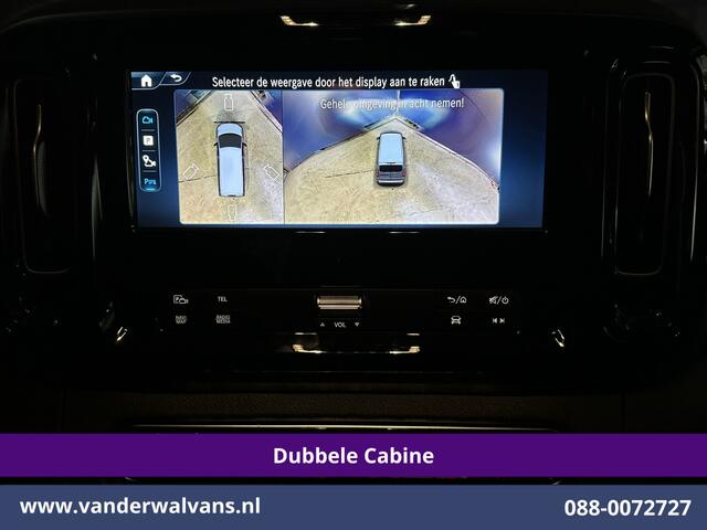 Mercedes-Benz VITO 116 CDI 164pk 9G-Tronic Automaat L2H1 Dubbele Cabine Fabrieksgarantie Euro6 Airco | 5-Zits | 2x zijdeur | 360 graden Camera Navigatie, LED, LM Velgen, 2500kg Trekhaak, Adaptieve Cruisecontrol, Parkeersensoren, Isofix, MBUX