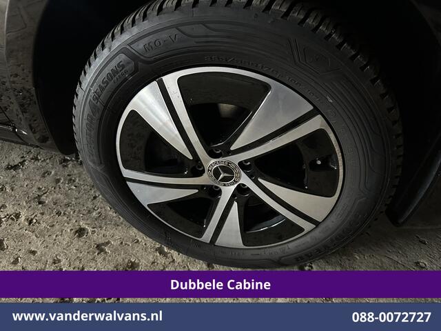 Mercedes-Benz VITO 116 CDI 164pk 9G-Tronic Automaat L2H1 Dubbele Cabine Fabrieksgarantie Euro6 Airco | 5-Zits | 2x zijdeur | 360 graden Camera Navigatie, LED, LM Velgen, 2500kg Trekhaak, Adaptieve Cruisecontrol, Parkeersensoren, Isofix, MBUX